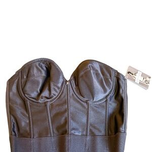 Dominique Black Strapless Bandeau